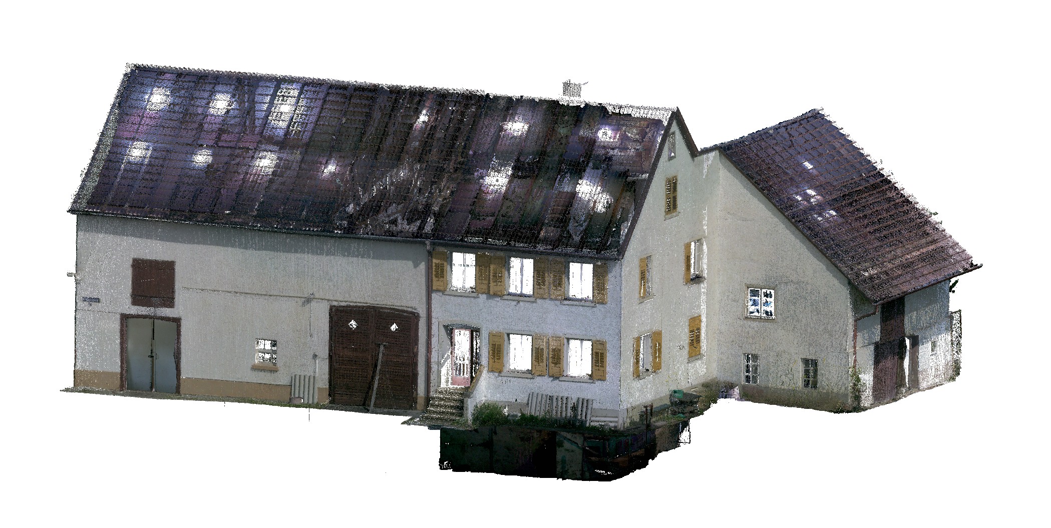 Landhaus mit landwirtschaftlicher Nutzung — 3D-Erfassung über fünf Geschosse inklusive Dachstuhl